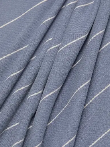 Vince Men's Striped Long-Sleeve Polo Shirt - Hawk Blue Smock | Thumbnail 7 Vince Men's Striped Long-Sleeve Polo Shirt - Hawk Blue Smock | Thumbnail 7