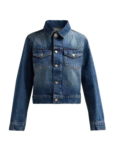Marc Jacobs Women's Shrunken Denim Jacket - Medium Wash Indigo - Size XS | Thumbnail 1 Marc Jacobs Women's Shrunken Denim Jacket - Medium Wash Indigo - Size XS | Thumbnail 1