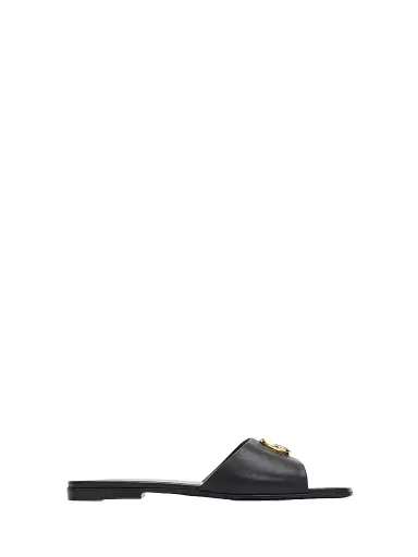 Gucci Women's Double G Leather Sandals - Nero | Thumbnail 1 Gucci Women's Double G Leather Sandals - Nero | Thumbnail 1