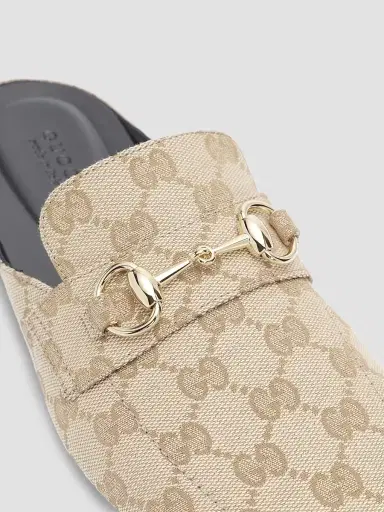 Gucci Women's Ragazzo GG Canvas Mules - Vintage Sand - Size 11.5 | Thumbnail 5 Gucci Women's Ragazzo GG Canvas Mules - Vintage Sand - Size 11.5 | Thumbnail 5
