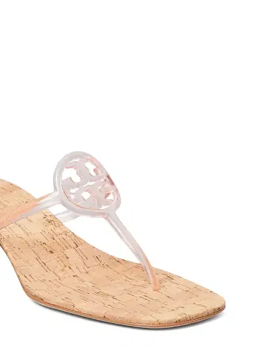 Tory Burch Women's Miller 50MM Jelly Sandals - Pink Quartz | Thumbnail 4 Tory Burch Women's Miller 50MM Jelly Sandals - Pink Quartz | Thumbnail 4