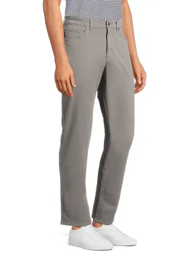 Peter Millar Men's Crown Stretch Cotton-Blend Five-Pocket Pants - Gale Grey | Thumbnail 4 Peter Millar Men's Crown Stretch Cotton-Blend Five-Pocket Pants - Gale Grey | Thumbnail 4
