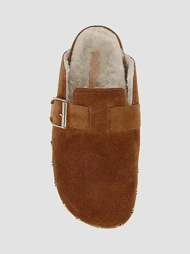 Veronica Beard Women's Fern-2 Suede Mules - Caramel | Thumbnail 4 Veronica Beard Women's Fern-2 Suede Mules - Caramel | Thumbnail 4