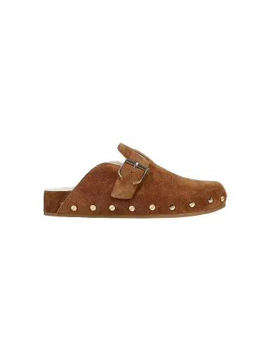 Veronica Beard Women's Fern-2 Suede Mules - Caramel | Thumbnail 1 Veronica Beard Women's Fern-2 Suede Mules - Caramel | Thumbnail 1