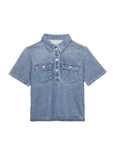 rag & bone Baby's,Little Kid's & Kid's Miramar Terry Polo Pullover - Morse | Thumbnail 1 rag & bone Baby's,Little Kid's & Kid's Miramar Terry Polo Pullover - Morse | Thumbnail 1