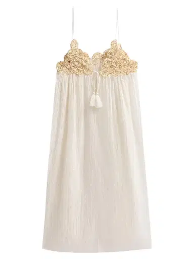 Ulla Johnson Women's Zadie Cotton Cover-Up Dress - Creme - Size XL | Thumbnail 1 Ulla Johnson Women's Zadie Cotton Cover-Up Dress - Creme - Size XL | Thumbnail 1