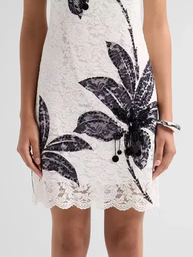Kobi Halperin Women's Maren Palm Lace Mini Dress | Thumbnail 5 Kobi Halperin Women's Maren Palm Lace Mini Dress | Thumbnail 5