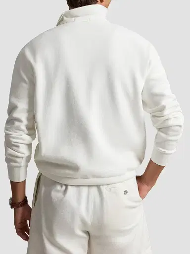 Polo Ralph Lauren Men's Logo Cotton-Blend Crewneck Sweatshirt - White - Size XXL | Thumbnail 3 Polo Ralph Lauren Men's Logo Cotton-Blend Crewneck Sweatshirt - White - Size XXL | Thumbnail 3