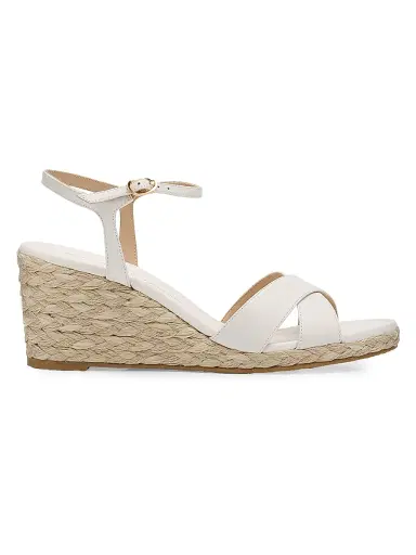 Stuart Weitzman Women's Dayna Leather Espadrille Sandals | Thumbnail 1 Stuart Weitzman Women's Dayna Leather Espadrille Sandals | Thumbnail 1