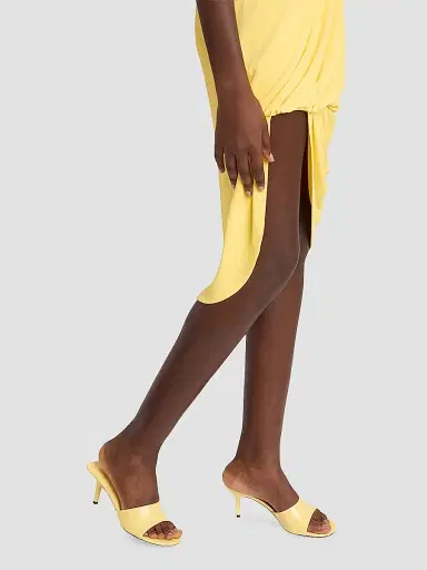 Jacquemus Women's Les Cubisto 70MM Leather Mules - Light Yellow - Size 7 | Thumbnail 2 Jacquemus Women's Les Cubisto 70MM Leather Mules - Light Yellow - Size 7 | Thumbnail 2