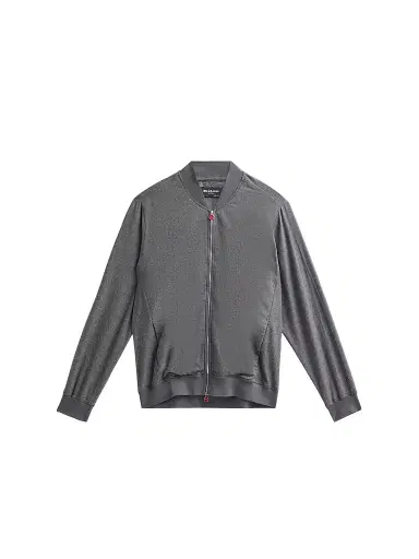 Kiton Men's Cotton Jersey Zip-Front Jacket - Grey - Size 38 | Thumbnail 1 Kiton Men's Cotton Jersey Zip-Front Jacket - Grey - Size 38 | Thumbnail 1