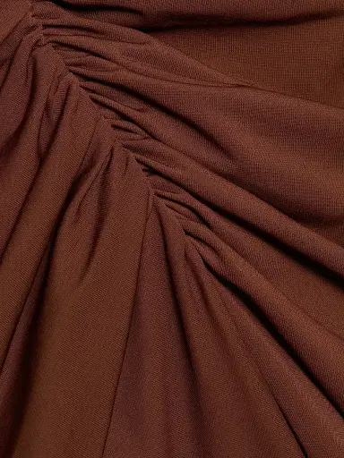 Ronny Kobo Women's Scorpio Ruched Column Maxi Dress - Brown | Thumbnail 7 Ronny Kobo Women's Scorpio Ruched Column Maxi Dress - Brown | Thumbnail 7