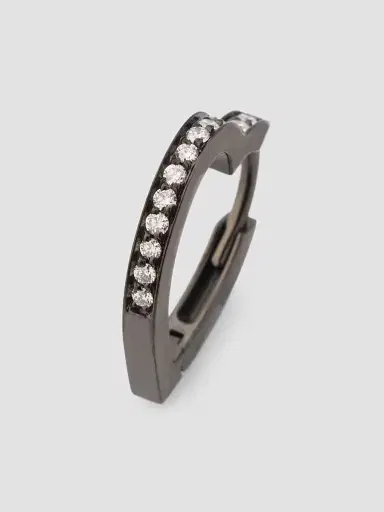 Repossi Women's Antifer 18K Black Gold & 0.06 TCW Diamond Heart Hoop Earring - Black Gold | Thumbnail 3 Repossi Women's Antifer 18K Black Gold & 0.06 TCW Diamond Heart Hoop Earring - Black Gold | Thumbnail 3