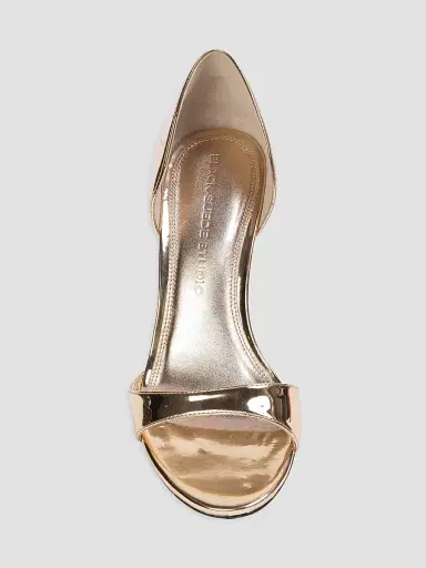 Black Suede Studio Women's Vanity 80MM Metallic Sandals - Gold Metallic - Size 11 | Thumbnail 3 Black Suede Studio Women's Vanity 80MM Metallic Sandals - Gold Metallic - Size 11 | Thumbnail 3