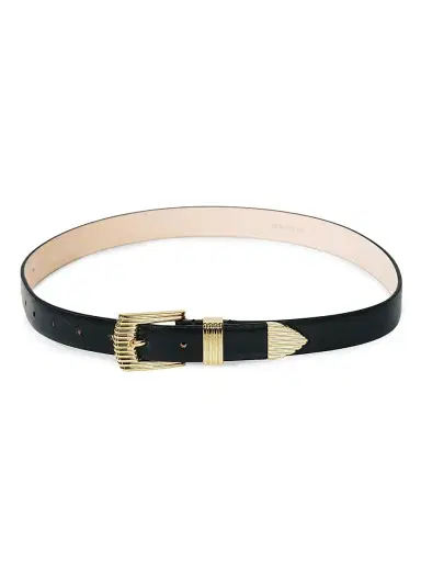 Déhanche Women's Rosen Ridged Leather Belt | Thumbnail 2 Déhanche Women's Rosen Ridged Leather Belt | Thumbnail 2