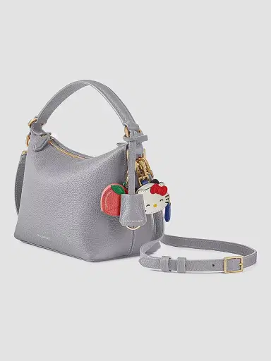 MAISON de SABRÉ Women's Leather Soft Hobo Bag - Dove Grey | Thumbnail 2 MAISON de SABRÉ Women's Leather Soft Hobo Bag - Dove Grey | Thumbnail 2