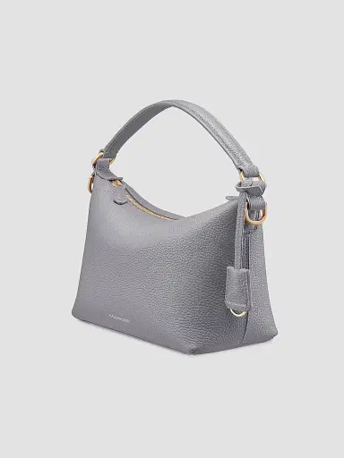 MAISON de SABRÉ Women's Leather Soft Hobo Bag - Dove Grey | Thumbnail 3 MAISON de SABRÉ Women's Leather Soft Hobo Bag - Dove Grey | Thumbnail 3