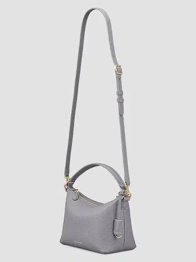 MAISON de SABRÉ Women's Leather Soft Hobo Bag - Dove Grey | Thumbnail 4 MAISON de SABRÉ Women's Leather Soft Hobo Bag - Dove Grey | Thumbnail 4