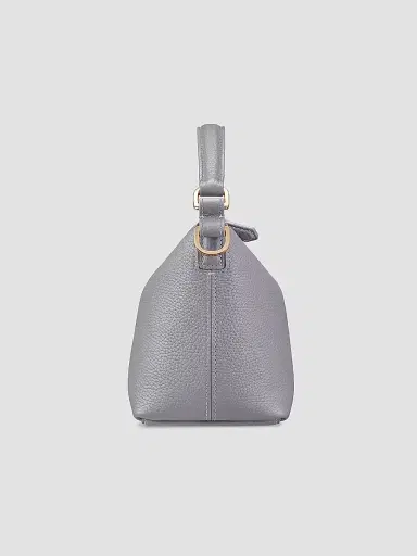 MAISON de SABRÉ Women's Leather Soft Hobo Bag - Dove Grey | Thumbnail 7 MAISON de SABRÉ Women's Leather Soft Hobo Bag - Dove Grey | Thumbnail 7