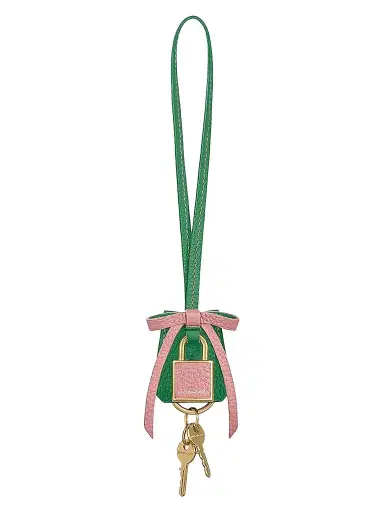 MAISON de SABRÉ Women's The Bow Padlock Charm - Emerald Lily | Thumbnail 1 MAISON de SABRÉ Women's The Bow Padlock Charm - Emerald Lily | Thumbnail 1