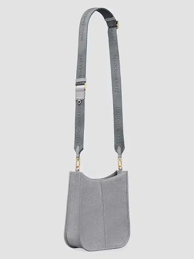 MAISON de SABRÉ Women's Leather Saddle Bag - Dove Grey | Thumbnail 7 MAISON de SABRÉ Women's Leather Saddle Bag - Dove Grey | Thumbnail 7