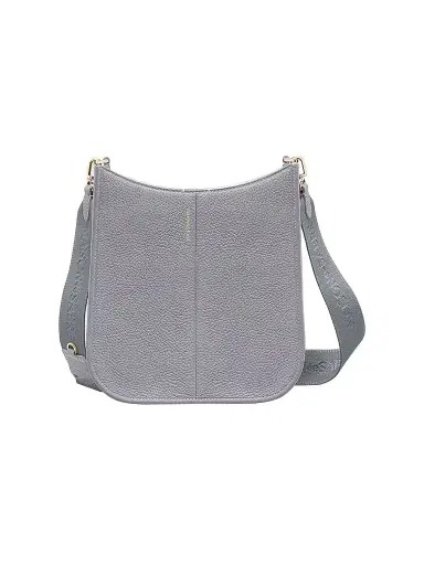 MAISON de SABRÉ Women's Leather Saddle Bag - Dove Grey | Thumbnail 1 MAISON de SABRÉ Women's Leather Saddle Bag - Dove Grey | Thumbnail 1