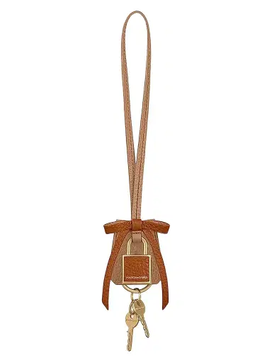 MAISON de SABRÉ Women's The Bow Padlock Charm - Sandstone Pecan | Thumbnail 1 MAISON de SABRÉ Women's The Bow Padlock Charm - Sandstone Pecan | Thumbnail 1