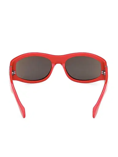 Christian Louboutin Men's 60MM Oval Sunglasses - Shiny Red Smoke | Thumbnail 5 Christian Louboutin Men's 60MM Oval Sunglasses - Shiny Red Smoke | Thumbnail 5