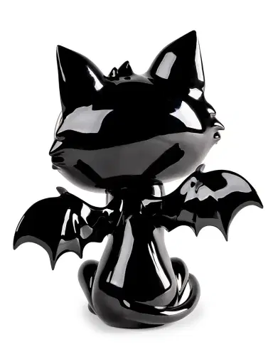 Lladro Little Devil Cat Porcelain Sculpture - Blackandgold | Thumbnail 3 Lladro Little Devil Cat Porcelain Sculpture - Blackandgold | Thumbnail 3