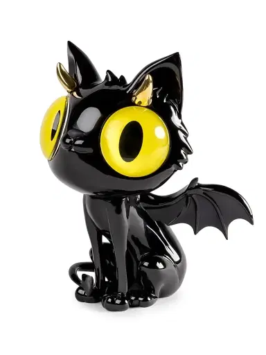 Lladro Little Devil Cat Porcelain Sculpture - Blackandgold | Thumbnail 4 Lladro Little Devil Cat Porcelain Sculpture - Blackandgold | Thumbnail 4