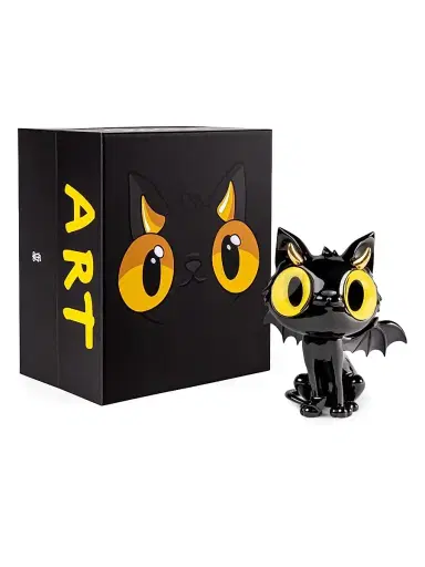 Lladro Little Devil Cat Porcelain Sculpture - Blackandgold | Thumbnail 5 Lladro Little Devil Cat Porcelain Sculpture - Blackandgold | Thumbnail 5