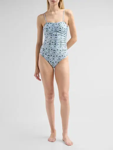 VERANDAH Women's Ammama Floral Ruched One-Piece Swimsuit - Ice Blue - Size XL | Thumbnail 2 VERANDAH Women's Ammama Floral Ruched One-Piece Swimsuit - Ice Blue - Size XL | Thumbnail 2