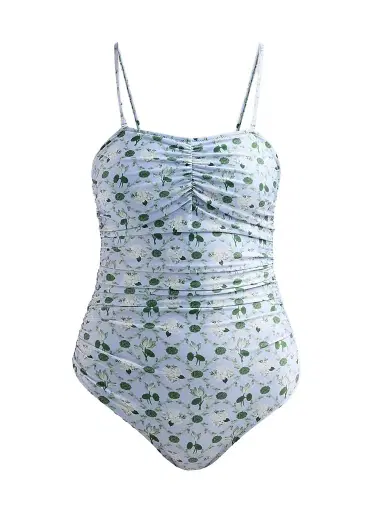 VERANDAH Women's Ammama Floral Ruched One-Piece Swimsuit - Ice Blue - Size XL | Thumbnail 1 VERANDAH Women's Ammama Floral Ruched One-Piece Swimsuit - Ice Blue - Size XL | Thumbnail 1