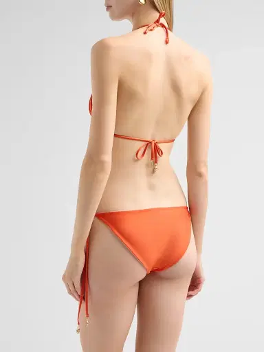 VERANDAH Women's Ammama Reversible String Bikini Bottoms - Vermillion And Blush - Size Large | Thumbnail 3 VERANDAH Women's Ammama Reversible String Bikini Bottoms - Vermillion And Blush - Size Large | Thumbnail 3