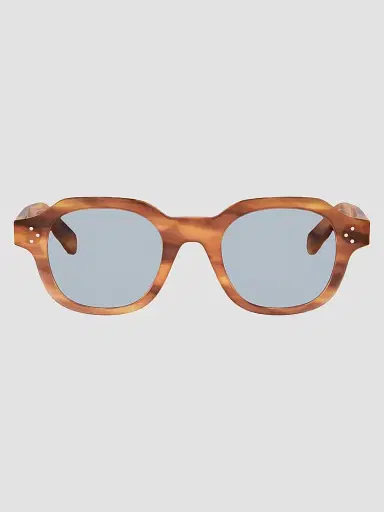 Celine Men's 3 Dots 48MM Round Sunglasses - Blonde Havana Blue | Thumbnail 2 Celine Men's 3 Dots 48MM Round Sunglasses - Blonde Havana Blue | Thumbnail 2