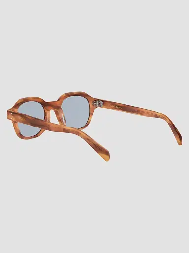 Celine Men's 3 Dots 48MM Round Sunglasses - Blonde Havana Blue | Thumbnail 4 Celine Men's 3 Dots 48MM Round Sunglasses - Blonde Havana Blue | Thumbnail 4