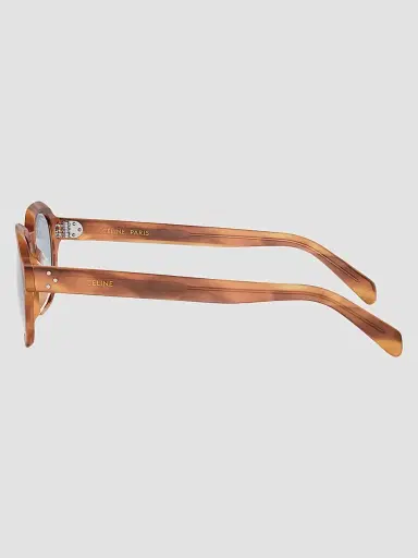 Celine Men's 3 Dots 48MM Round Sunglasses - Blonde Havana Blue | Thumbnail 5 Celine Men's 3 Dots 48MM Round Sunglasses - Blonde Havana Blue | Thumbnail 5