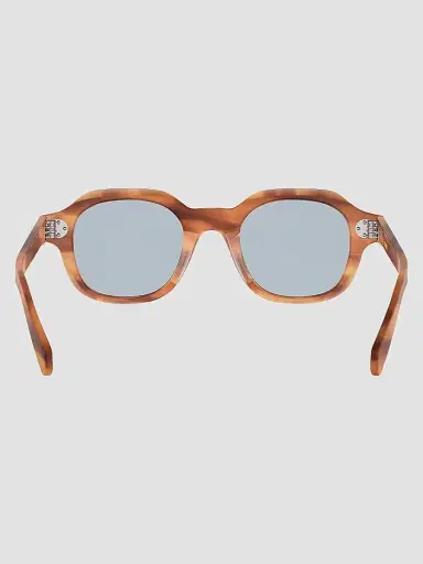 Celine Men's 3 Dots 48MM Round Sunglasses - Blonde Havana Blue | Thumbnail 6 Celine Men's 3 Dots 48MM Round Sunglasses - Blonde Havana Blue | Thumbnail 6
