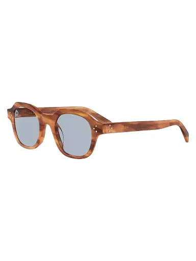 Celine Men's 3 Dots 48MM Round Sunglasses - Blonde Havana Blue | Thumbnail 1 Celine Men's 3 Dots 48MM Round Sunglasses - Blonde Havana Blue | Thumbnail 1