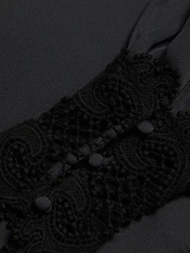L'Agence Women's Ava Lace Cuff Blouse - Black - Size XS | Thumbnail 7 L'Agence Women's Ava Lace Cuff Blouse - Black - Size XS | Thumbnail 7