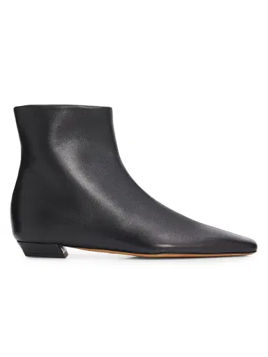Proenza Schouler Women's Trap Flat Leather Ankle Boots - Black - Size 11 | Thumbnail 1 Proenza Schouler Women's Trap Flat Leather Ankle Boots - Black - Size 11 | Thumbnail 1