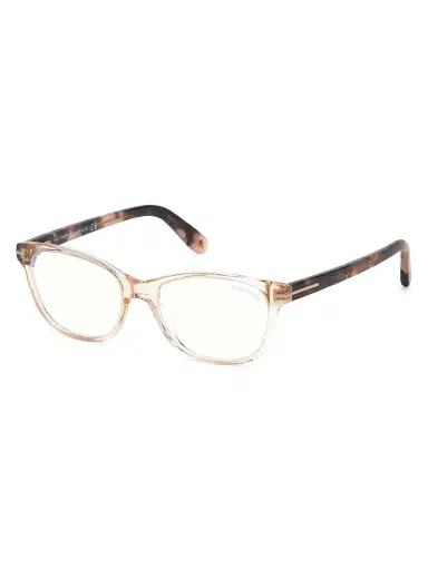 TOM FORD Women's 50MM Square Blue Filter Eyeglasses - Shiny Pink | Thumbnail 2 TOM FORD Women's 50MM Square Blue Filter Eyeglasses - Shiny Pink | Thumbnail 2