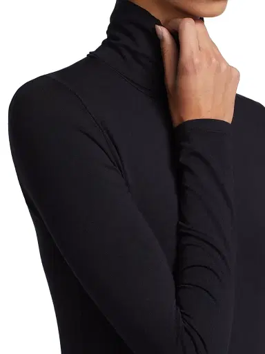 MAJESTIC FILATURES Women's Soft Touch Turtleneck Top - Noir - Size Large | Thumbnail 6 MAJESTIC FILATURES Women's Soft Touch Turtleneck Top - Noir - Size Large | Thumbnail 6