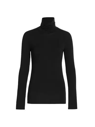 MAJESTIC FILATURES Women's Soft Touch Turtleneck Top - Noir - Size Large | Thumbnail 1 MAJESTIC FILATURES Women's Soft Touch Turtleneck Top - Noir - Size Large | Thumbnail 1