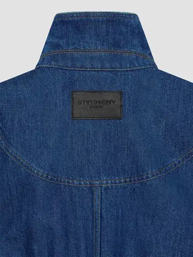 Givenchy Women's Blouson Jacket in Denim - Medium Blue - Size 10 | Thumbnail 5 Givenchy Women's Blouson Jacket in Denim - Medium Blue - Size 10 | Thumbnail 5