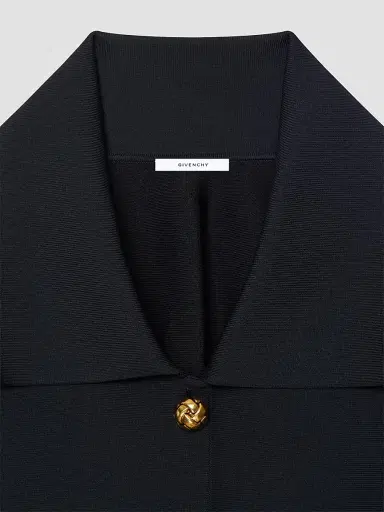 Givenchy Women's Cropped Cocoon Jacket in Compact Knit - Black - Size XS | Thumbnail 5 Givenchy Women's Cropped Cocoon Jacket in Compact Knit - Black - Size XS | Thumbnail 5