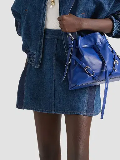 Givenchy Women's Mini Cocoon Skirt in Denim | Thumbnail 3 Givenchy Women's Mini Cocoon Skirt in Denim | Thumbnail 3