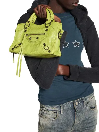 Balenciaga Women's Le City Mini Top Handle Bag - Pistache | Thumbnail 3 Balenciaga Women's Le City Mini Top Handle Bag - Pistache | Thumbnail 3