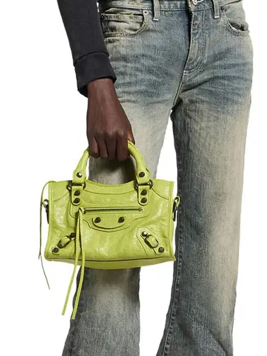 Balenciaga Women's Le City Mini Top Handle Bag - Pistache | Thumbnail 1 Balenciaga Women's Le City Mini Top Handle Bag - Pistache | Thumbnail 1