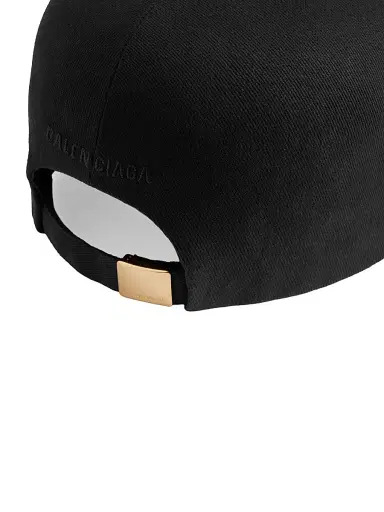 Balenciaga Women's Cotton Drill Hat - Black - Size Small | Thumbnail 4 Balenciaga Women's Cotton Drill Hat - Black - Size Small | Thumbnail 4